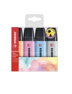 Evidenziatori Stabilo Boss Original Arty Pastel E Fluo 4pz.