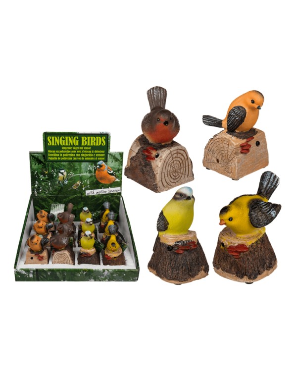 Sound Sparrow Bird With Motion Sensor Assorted Colors