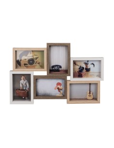 6 Photos Wood Photo Frame