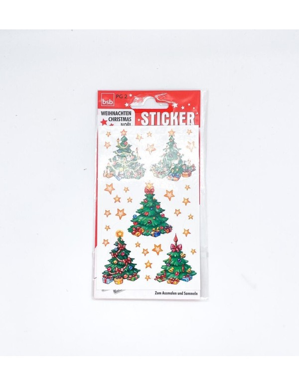 Christmas Stickers Assorted Cars