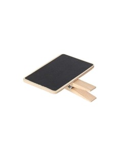 Wooden Placeholder Blackboard With Clothespin