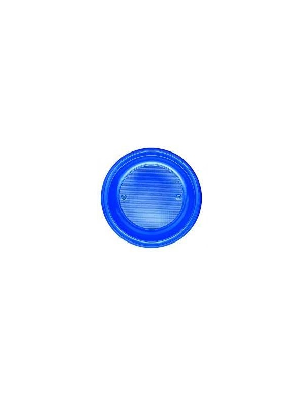 Piatti Di Plastica Fondi Blu Set 30Pz.