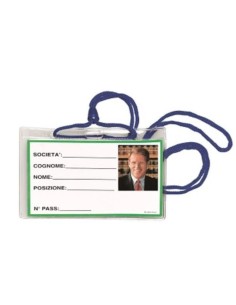 Set 100pz Porta Badge Lebez...