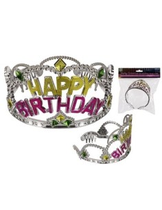 Tiara For Birthday Parties "Happy Birthday" 9cm