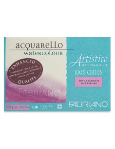 Album Acquarello Watercolour Fabriano 12x18cm Grana Satinata Traditional White Per Acquerelli