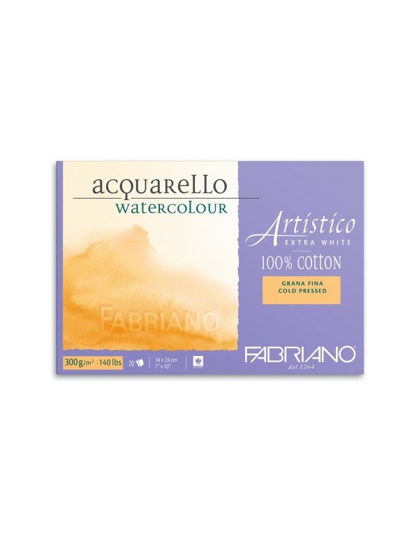 Album Acquarello Watercolour Fabriano 18x26cm Grana Fina Extra White Per Acquerelli