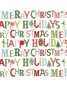 Tovaglioli Di Carta Natalizi Buone Vacanze Di Natale 33CM 20Pz