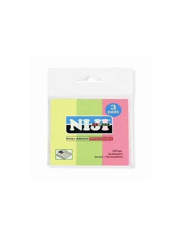 Post-It Segnapagina Neon 25x75mm