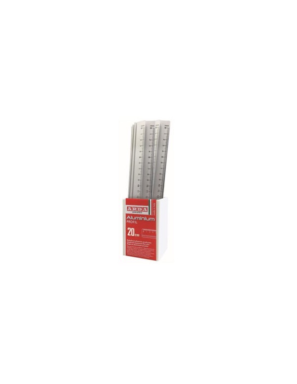 Righello In Alluminio Acciaio ARDA 20cm