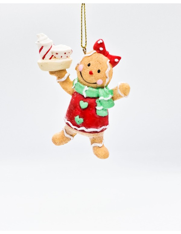 Addobbo Albero Natale Omini Marzapane Con Vassoio