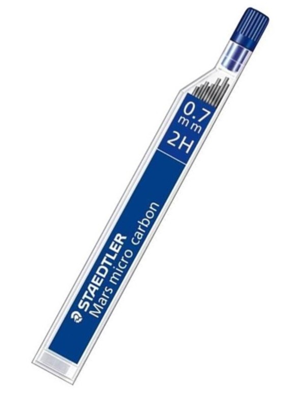 12 Micromine 2H 0.7mm Staedtler Mars Micro Carbon