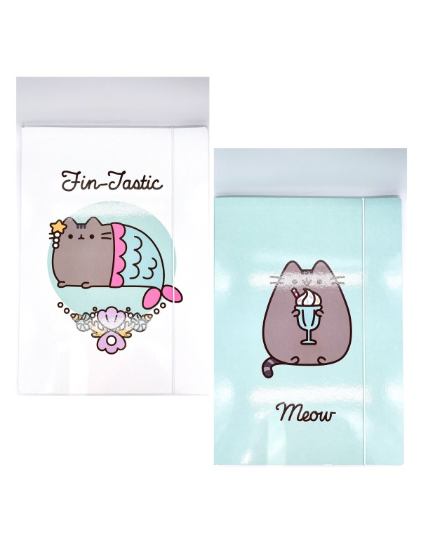 Folder With Elastic And 3 Flaps 25x35 Pusheen