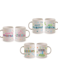 Tazza In Ceramica Bianca...