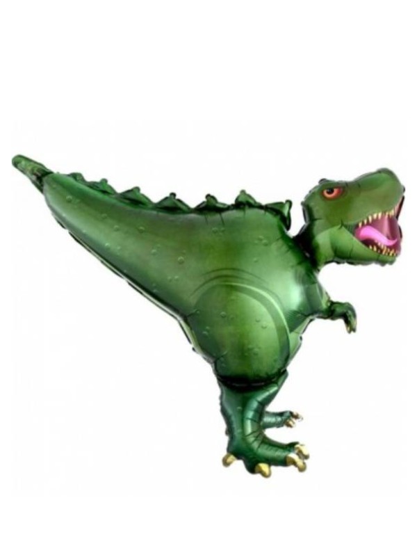Palloncino Metalfoil Dinosauro T-Rex Sagomato 36" 91cm