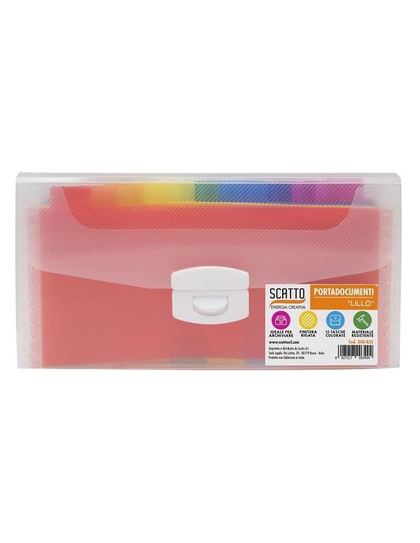 Gusseted Folder 13 Compartments Document Holder In PPL 26x13