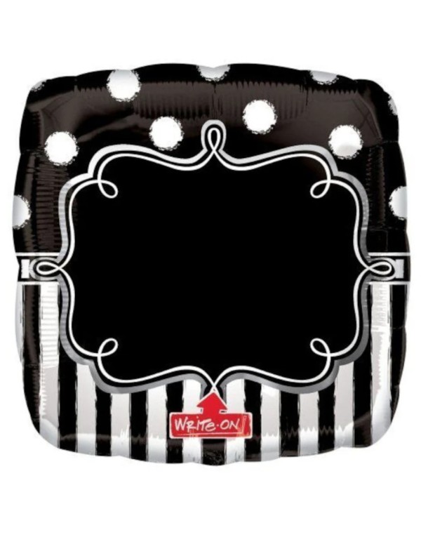 Palloncino Personalizzabile Con Lavagnetta Scrivibile Con Pennarello 28" 71cm Mylar