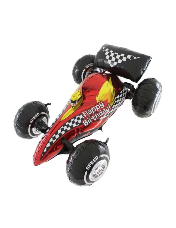 Palloncino Metalfoil Auto Da Corsa Formula 1 Rossa Sagomata 36" 92cm