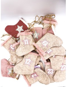 Advent Calendar Mini Stocking With Rope