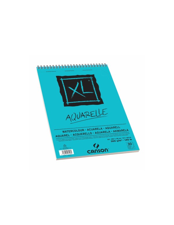 Album Blocco XL Aquarelle Canson Microperforato A3 300g/mq 30 Fogli