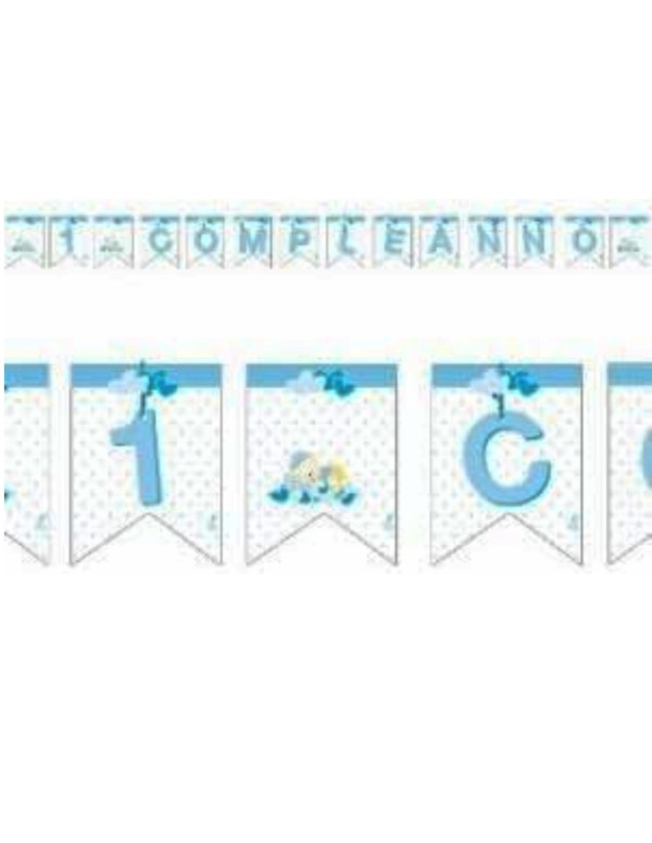 Festone Decorativo Primo Compleanno