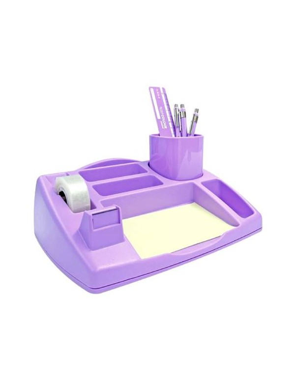 Contenitore Organizer Da Scrivania Lilla