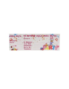 Blocco Inviti Festa Compleanno Paperina 15pz