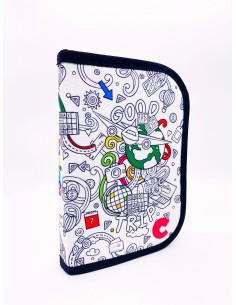Astuccio Completo 1 Zip Carioca Fabric Color