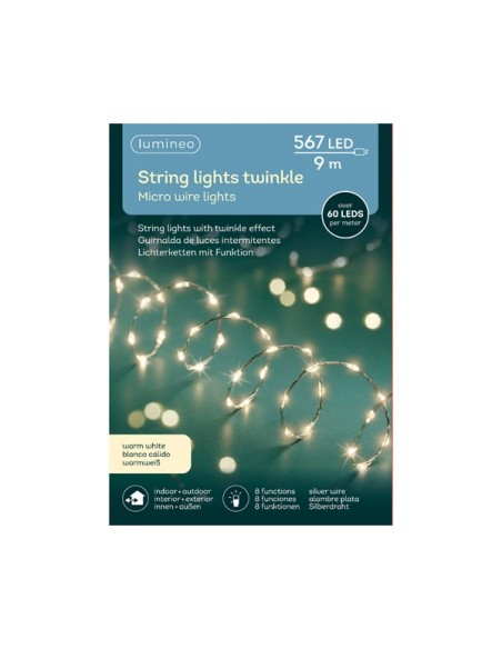 Serie Luci Twinkle 567 Micro-Led 9m Luce Calda