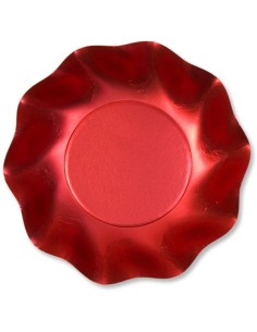 Bowls diam  24 Red Satin 8Pcs