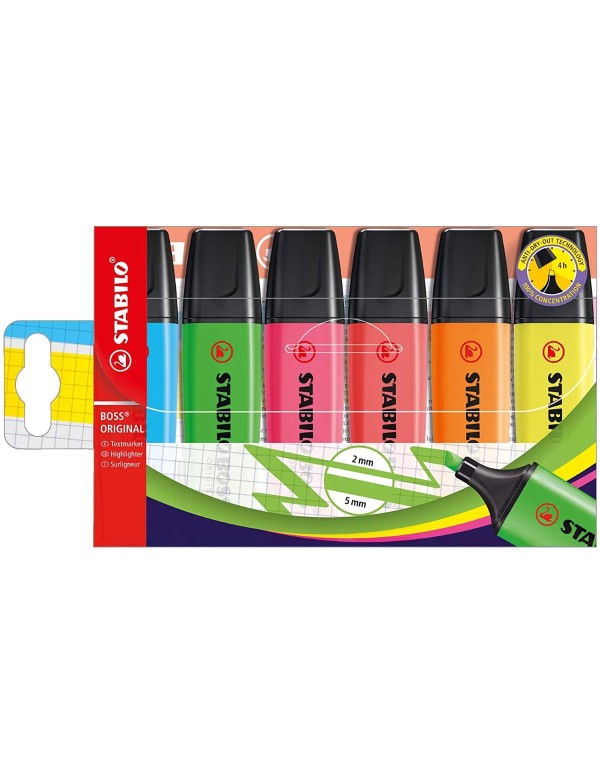 Evidenziatori Stabilo Boss Original Set 6Pz.