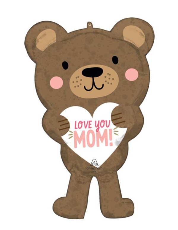 Palloncino Bear  "Love You Mom"