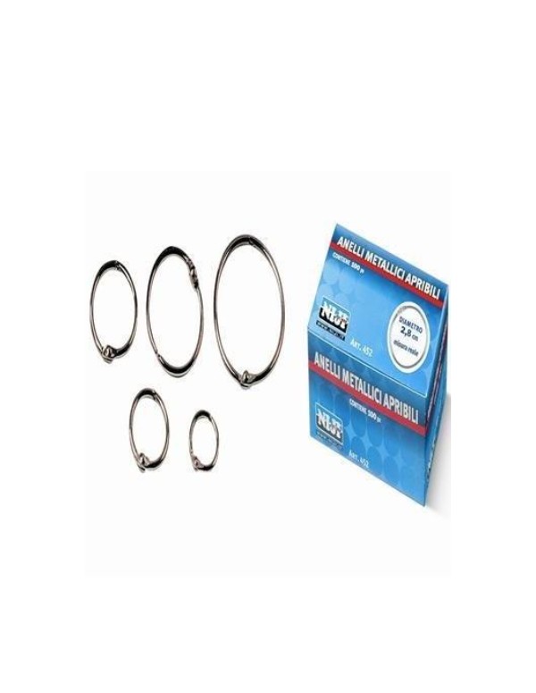 Openable Mettalic Rings 5,3cm Package 50pcs