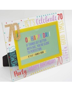 80th Birthday Glass Photo...