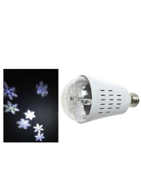 Lampadina LED 4W Proiettore Fiocchi Di Neve Bianco Freddo
