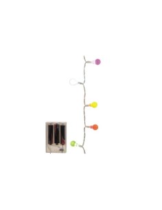 Series Christmas Lights With Batteries Multicolor 20 Led 1m