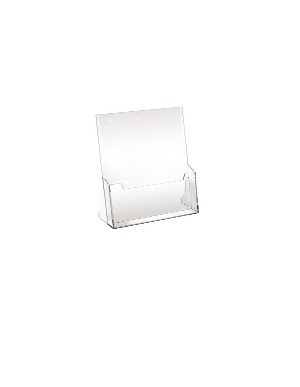 Transparent Plastic Brochure Holder 25x23cm