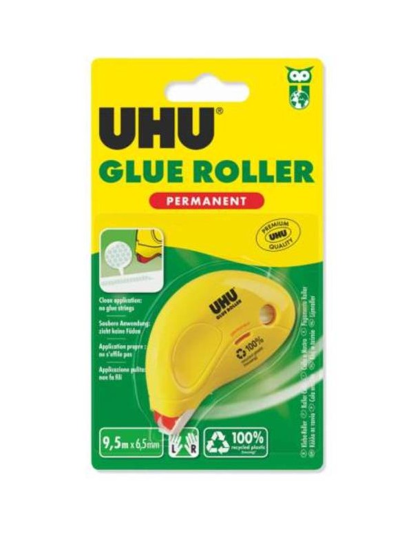 UHU Colla a nastro DryeClean Roller Permanente 8,5 mt