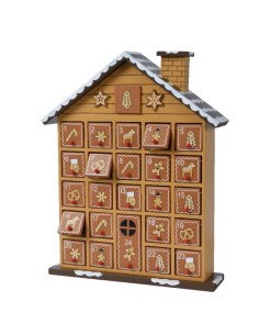 Christmas Decoration House Of Gingerbread And Candies With Numbers