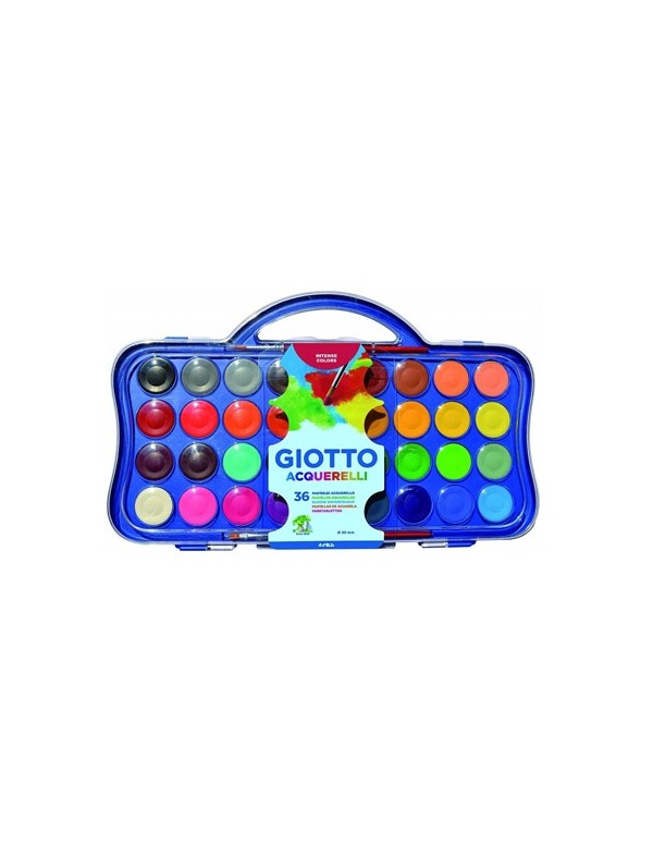 Giotto Acquerelli 36 Colori diam 30mm
