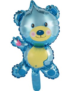 Teddy Bear Blue Balloon 16"...
