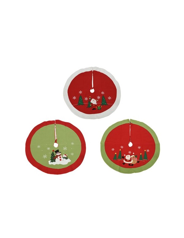 Copri Base Albero Di Natale Verdi Rossi E Bianchi 90cm Colori Assortiti
