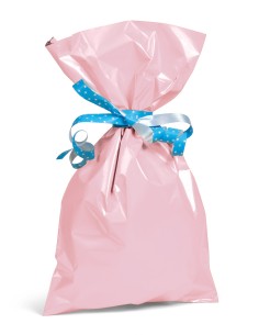 Sacchetto Colore Pastello Rosa 25x40cm 100Pz