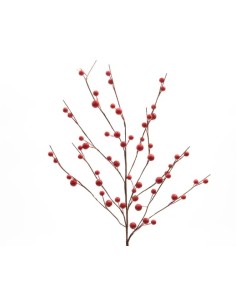 Christmas Tree Decoration Artificial Branch With Red Berries 55cm