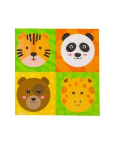 Tovaglioli Zoo Party 3 Veli...