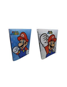 Binder Folders 4 Rings Super Mario With Plastic Cover