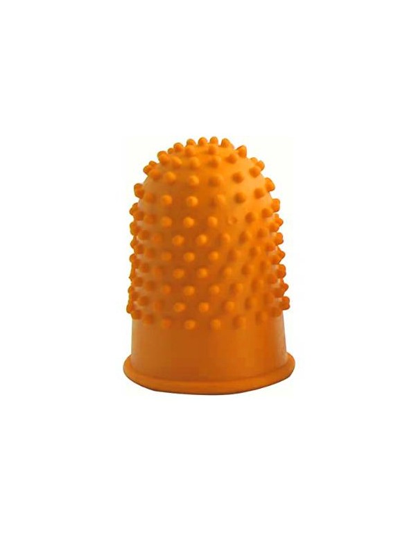 Thimbles in Orange Rubber 12pcs. 21.6mm