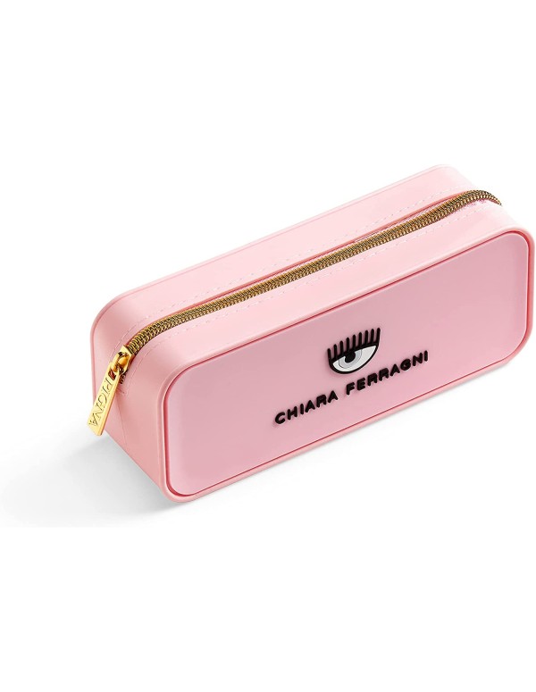 Astuccio Portapenne Chiara Ferragni In Silicone Rosa Pastello