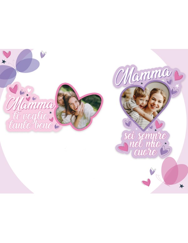 Cornice Portafoto Cuore E Farfalla Dedica Festa Della Mamma Assortita