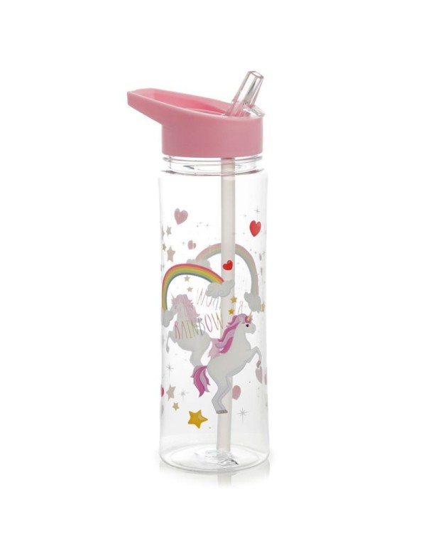 Borraccia Plastica Infrangibile 550ml Unicorni