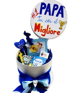 Round Gift Box Hat Box Father's Day Customizable